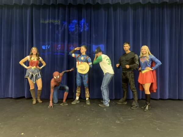 Piute's superheroes dress up