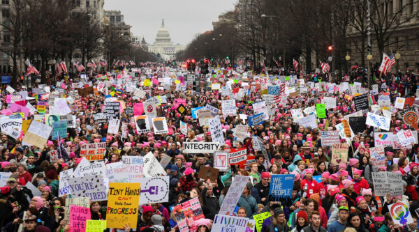 Women's march in Washington D. C.