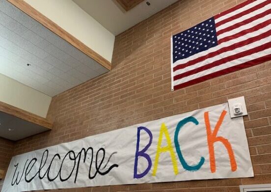 Welcome back sign