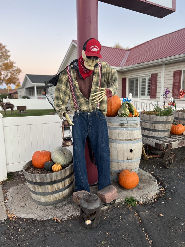 old farmer scarecrow