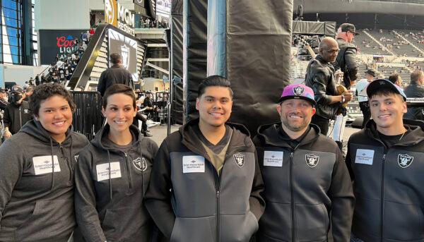 Cancer patients from Intermountain Healthcare honored at a Raider's game