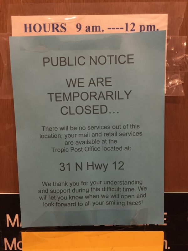 Public Notice: We are temporarily closed...