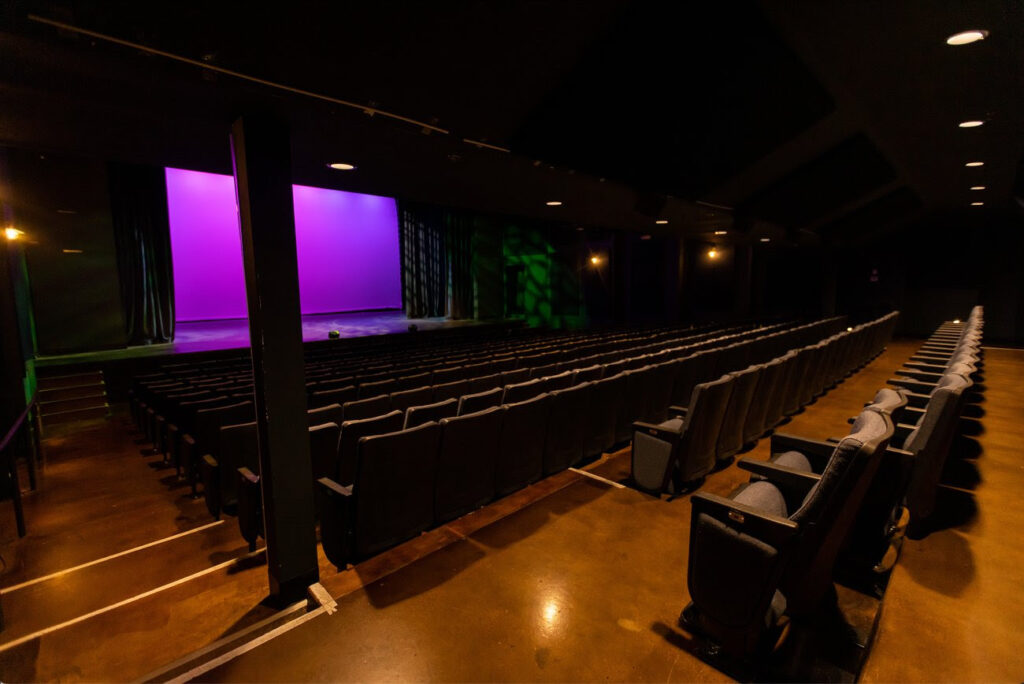 Tuacahn's hafen theatre, dark and empty before the season begins