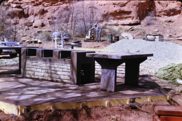 Calf Creek Picnic tables