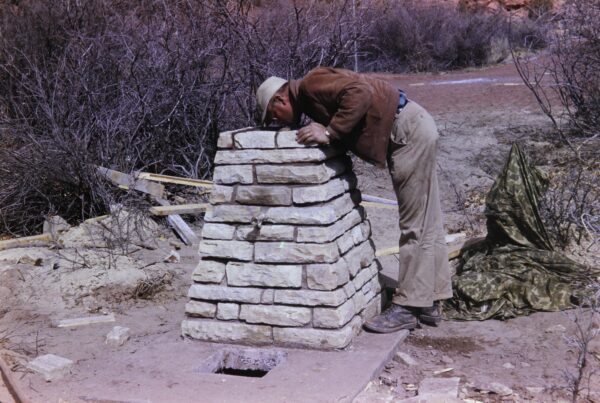 Drinking fountain at calf creek