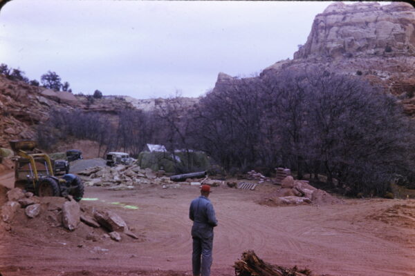 Calf Creek Group picnic site construction