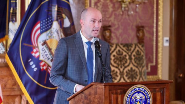 Governor Cox speaks at the capitol after signing two high-profile bills.