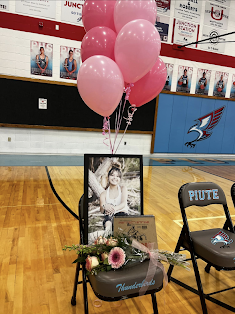 Jacqueline's chair at wrestling.