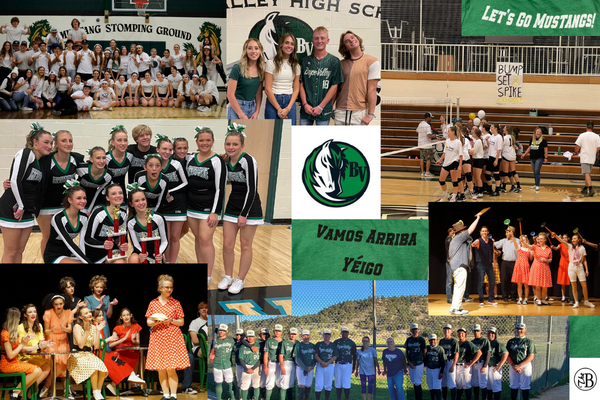 Meet the Mustangs: theater kids, cheerleaders, baseball players, basketball girls, student council, and volleyball players.