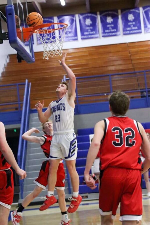 Klyn Fullmer (Panguitch) shoots a lay up.