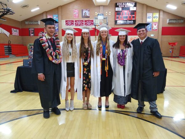 The six Escalante graduates after graduation.