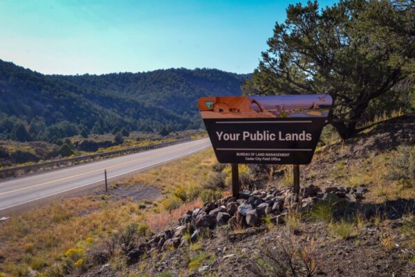 A sign that says, "Your Public Lands"