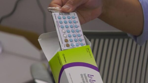 A package of birth control pills from an Intermountain pharmacy.