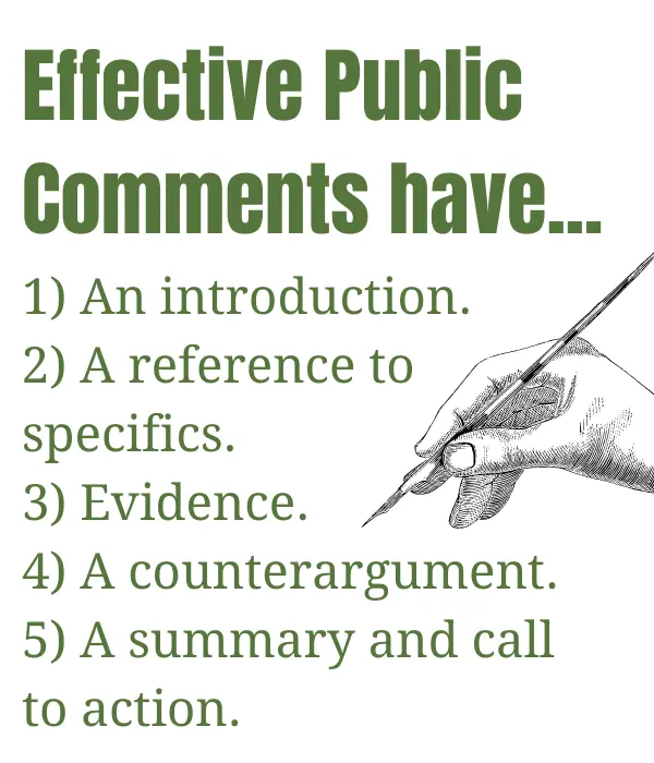 Effective public comments have...