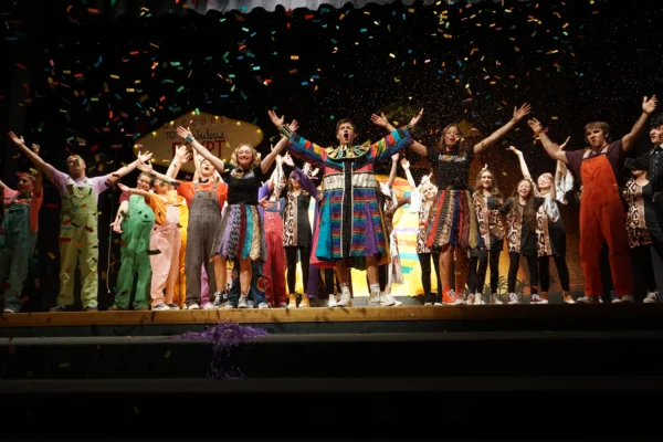 The whole cast fills the stage in the finale.
