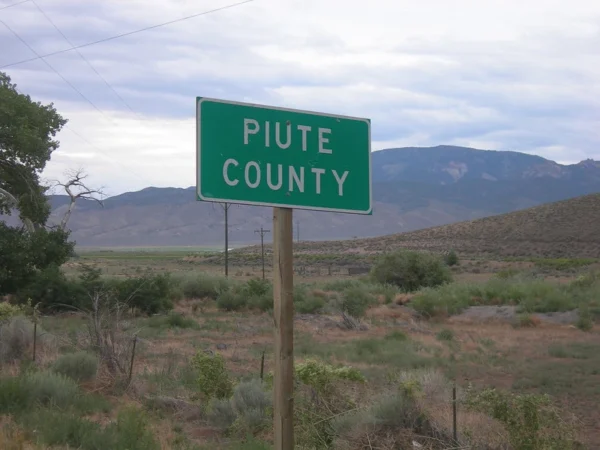 The Piute County road sign.