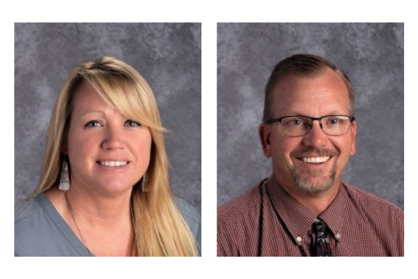 School photos of Bryce Valley teachers Cheryl LeFevre and Jeff Brinkerhoff.