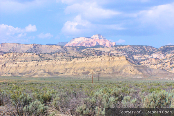 Powell Point, as seen from the ground on the highway between Henrieville and Escalante, Utah. Courtesy of J. Stephen Conn.