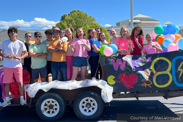 Piute eighties float. Courtesy of Meri Vasquez.