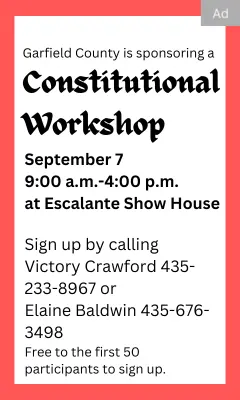 Garfield County is sponsoring a Constitutional Workshop