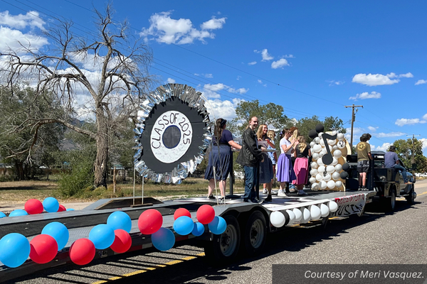 Piute class of 2025 float. Courtesy of Meri Vasquez.