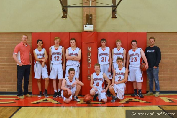 The Escalante boys basketball team in 2021. Courtesy of Lori Porter.