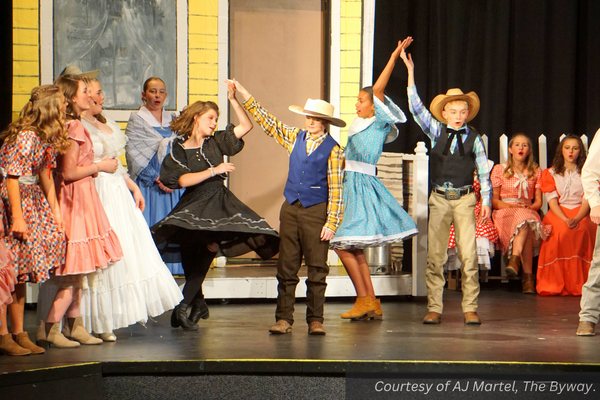 Couples dance in Panguitch's Oklahoma.