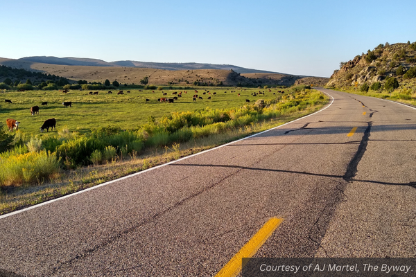 Highway 143 in Southern Utah. Courtesy of AJ Martel, The Byway.